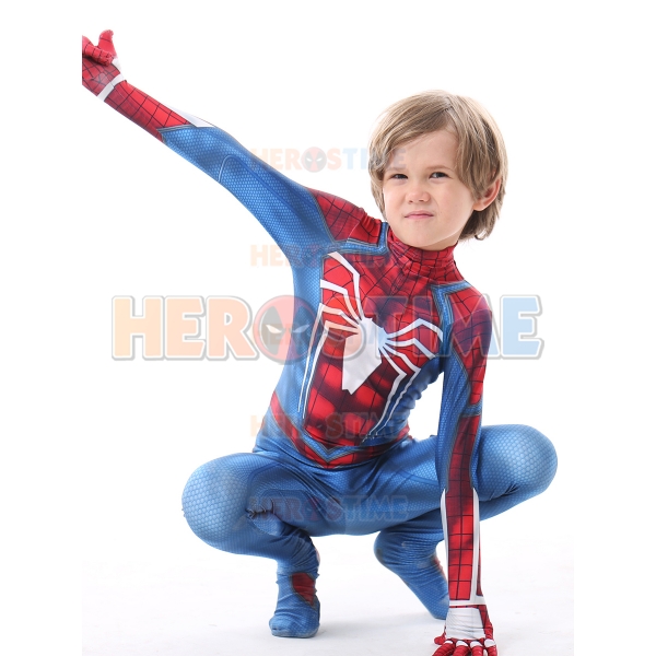Insomniac PS4 Kids Spiderman Costume Kid Halloween Costume